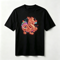 Neon Zodiac | Year of the Dragon Graphic T-Shirt – HK – Inspired Neon Art Print Crew Neck Cotton Tee