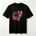 Neon Zodiac | Year of the Ox Graphic T-Shirt – HK – Inspired Neon Art Print Crew Neck Cotton Tee